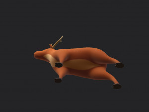 cartoon deer Modello 3D