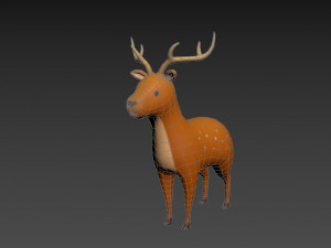 cartoon deer Modello 3D