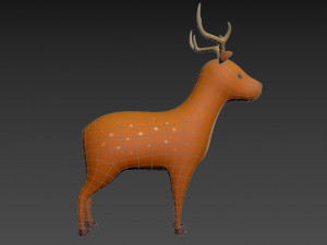 cartoon deer Modello 3D