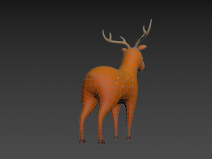 cartoon deer Modello 3D