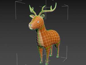 cartoon deer Modello 3D