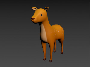 cartoon doe 3D Model
