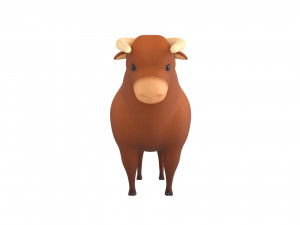 cartoon bull 3D Model