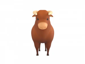 cartoon bull 3D Model