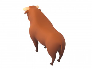 cartoon bull 3D Model