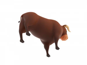 cartoon bull 3D Model