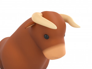 cartoon bull 3D Model