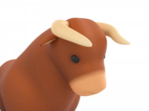 cartoon bull 3D Model