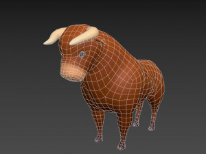 cartoon bull 3D Model