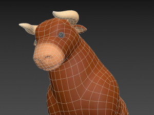 cartoon bull 3D Model