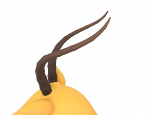cartoon antelope 3D 모델