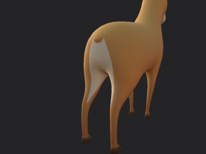 cartoon antelope 3D 모델