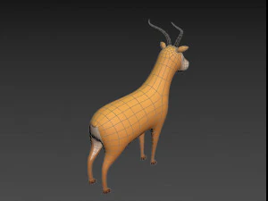 만화 영양 3D 모델