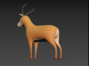 cartoon antelope 3D 모델