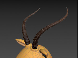 cartoon antelope 3D 모델