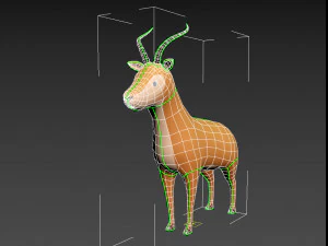 만화 영양 3D 모델