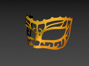 masquerade mask Model 3D