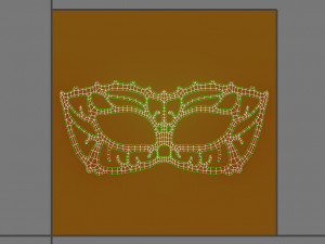 masquerade mask Model 3D