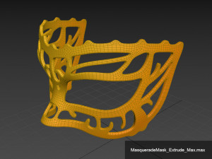 masquerade mask Model 3D