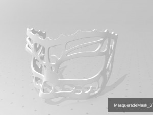 masquerade mask Model 3D