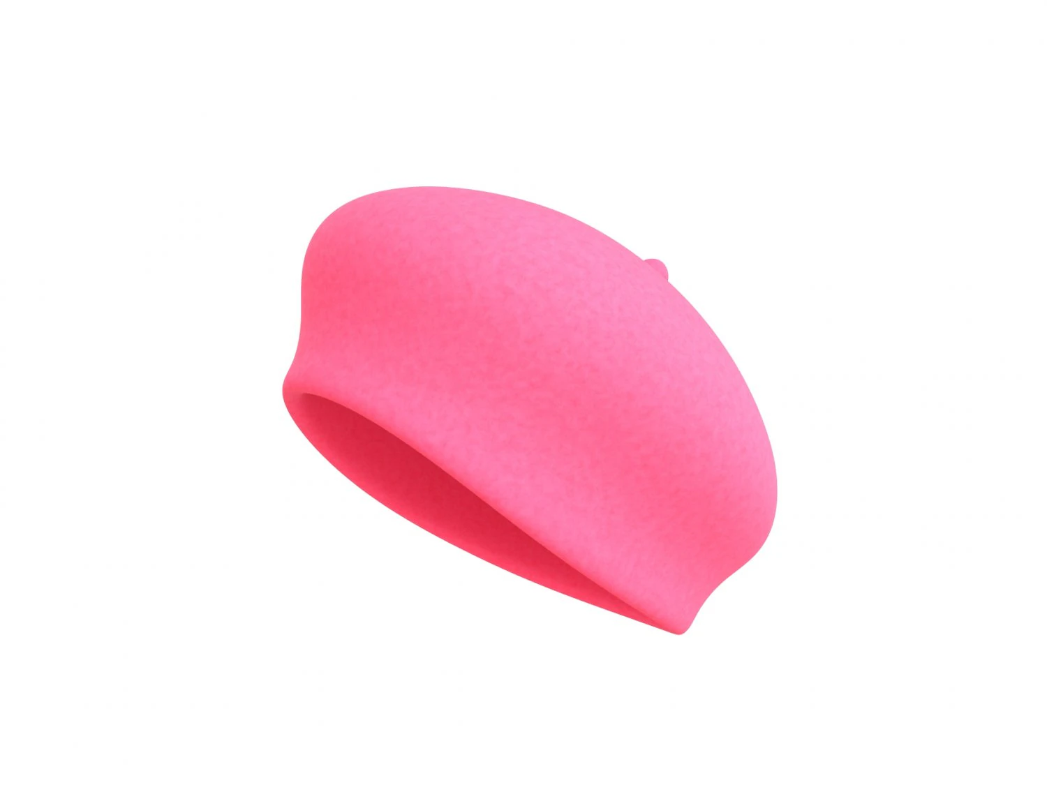wool beret hat 3D Model .c4d .max .obj .3ds .fbx .stl .blend 