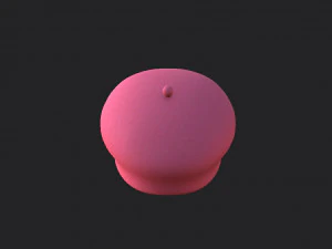 wool beret hat 3D Model