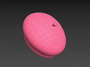 wool beret hat 3D Model
