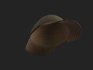 deerstalker hat Modelo 3D