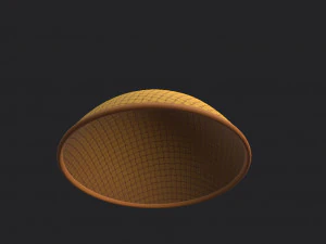 japanese monk hat 3D Model
