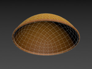 japanese monk hat Modèle 3D
