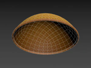 japanese monk hat 3D Model