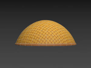japanese monk hat 3D Model