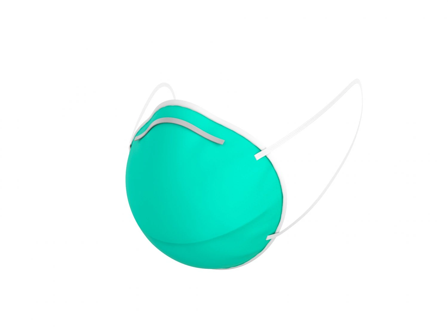 3m surgical mask 3D Model .c4d .max .obj .3ds .fbx .stl .blend
