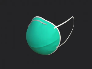 3m surgical mask 3D Model