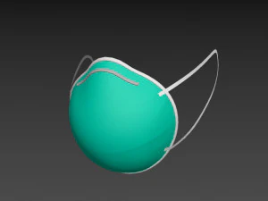 3m surgical mask 3D Model