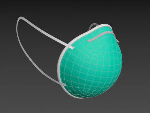 3m surgical mask 3D Model