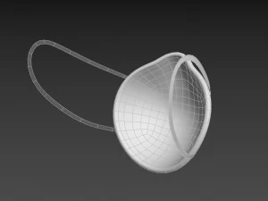 3m surgical mask 3D Model