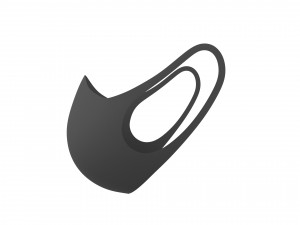 black surgical mask 3Dモデル
