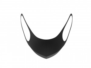 black surgical mask 3Dモデル