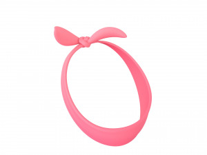 lady headband Model 3D