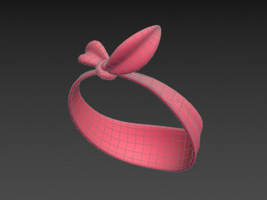 lady headband Model 3D