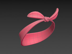lady headband Model 3D