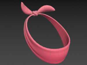lady headband Model 3D