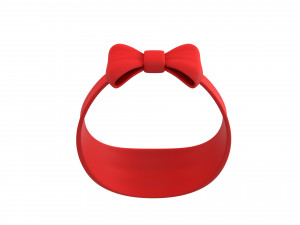 bow headband 3D 모델