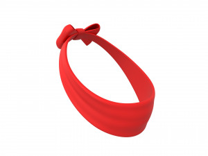 bow headband 3D 모델