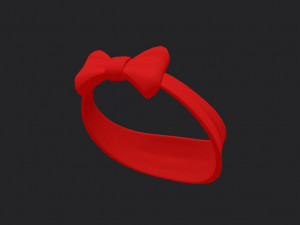 bow headband 3D 모델