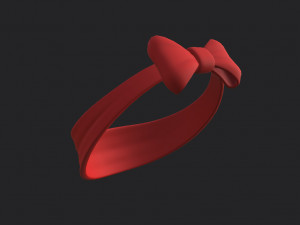 bow headband 3D 모델