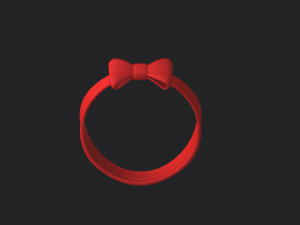 bow headband 3D 모델