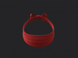 bow headband 3D 모델