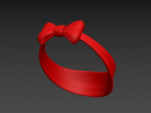 bow headband 3D 모델